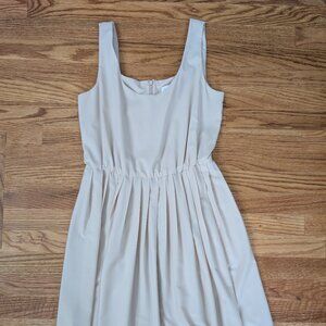 Calvin Klein simple beige dress